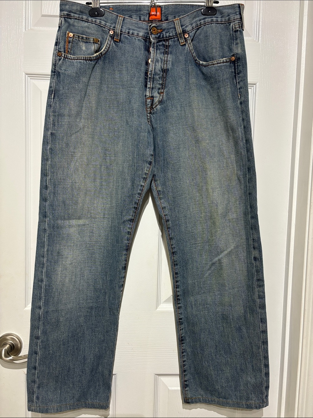 BOSS Hugo Boss Men's Straight Leg Blue Denim Jeans